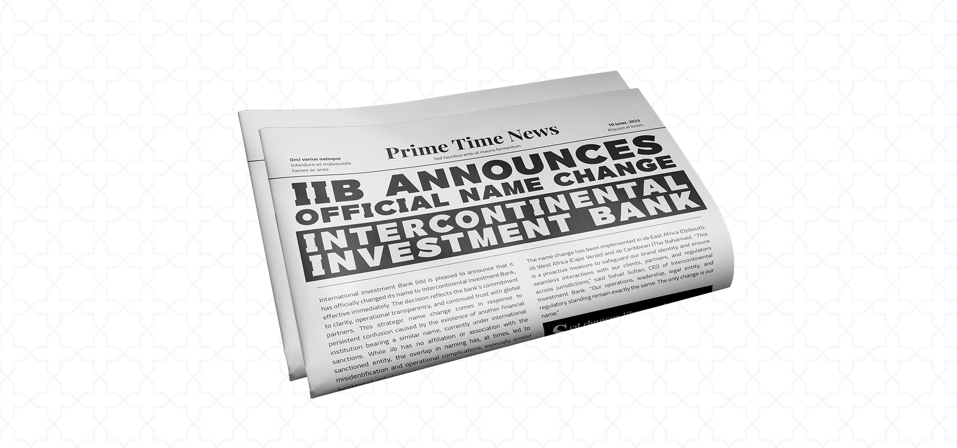 iib Announces Official Name Change to Intercontinental Investment Bank